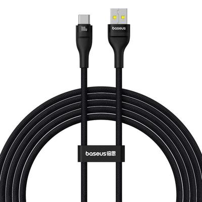 Baseus Oplaadkabel Flash 2 USB naar USB-C 100W, 2m (zwart)