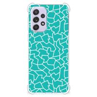 Samsung Galaxy A33 Back Cover Cracks Blue - thumbnail