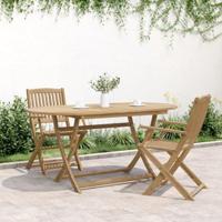 Tuintafel inklapbaar 160x85x75 cm massief acaciahout - thumbnail