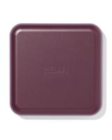 HEMA Hervulbaar poederdoosje voor blush of highlighter donkerrood - thumbnail