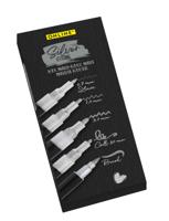 Acrylmarker online lettering 5 breedtes zilver - thumbnail