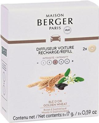 Maison Berger Paris navulling autoparfum golden wheat 2 stuks