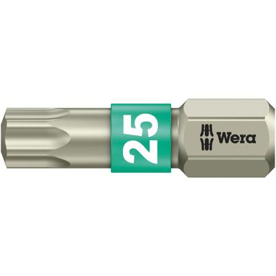 Wera 3867/1 TS TORX® Bits, RVS, TX 25 x 25 mm - 1 stuk(s) - 05071035001
