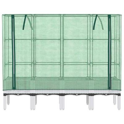 VidaXL Plantenbak verhoogd met kashoes 160x40x140 cm rattanlook