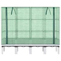 Plantenbak verhoogd met kashoes 160x40x140 cm rattanlook - thumbnail