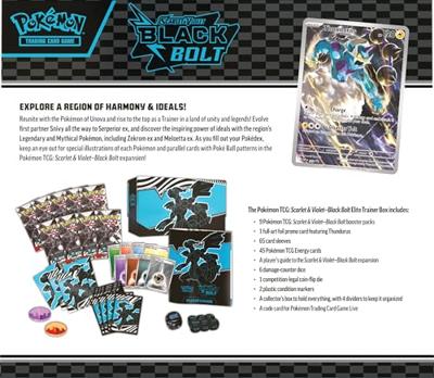 Pokemon Sv10.5 Black Bolt Elite Trainer Box Zekrom