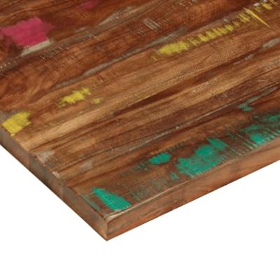 Tafelblad rechthoekig 90x70x1,5 cm massief gerecycled hout