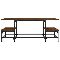 Salontafel 100x50,5x40 cm bewerkt hout bruineikenkleurig - thumbnail