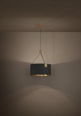 Stars of Light HanglampTortola 1 Ø 45cm - zwart met goud - 39964