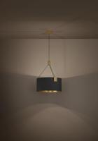 Stars of Light HanglampTortola 1 Ø 45cm - zwart met goud - 39964 - thumbnail