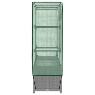 VidaXL Plantenbak verhoogd met kashoes 120x40x138 cm rattanlook VidaXL Plantenbak verhoogd met kashoes 120x40x138 cm rattanlook