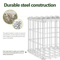 VidaXL Gabion plantenbak verhoogd kubus 30x30x30 cm staaldraad - thumbnail