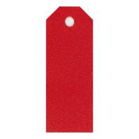 Creativ Company Manilla-labels, afm 3x8 cm, 220 gr, rood, 20 stuk/ 1 doos - thumbnail