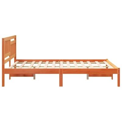 Bedframe Wasbruin 135 x 190 cm Massief grenenhout Bedframe Wasbruin 135 x 190 cm Massief grenenhout
