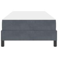 Boxspringbed met matras Donkergrijs 90 x 190 cm Fluweel - thumbnail
