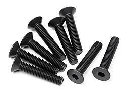 Flat head screw m3x16mm (hex socket/10pcs)