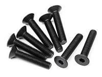 Flat head screw m3x16mm (hex socket/10pcs) - thumbnail