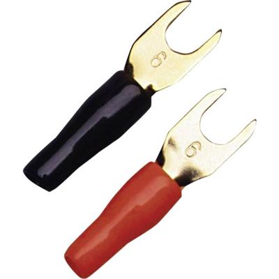 Sinuslive KSI 6 Vorkkabelschoen 6 mm² Schachtdiameter=5 mm Deels geïsoleerd Zwart, Rood 10 stuk(s)