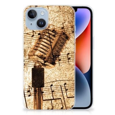 Apple iPhone 14 | Siliconen hoesje | met foto Bladmuziek Apple iPhone 14 | Siliconen hoesje | met foto Bladmuziek