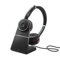 Jabra Evolve 75 Second Edition - UC On Ear headset Radiografisch, Bluetooth, Kabel Stereo Zwart Ruisonderdrukking (microfoon), Noise Cancelling Headset, Incl. - thumbnail