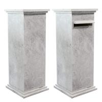 Hardsteen Pilaar & Brievenbus 2 SET - thumbnail