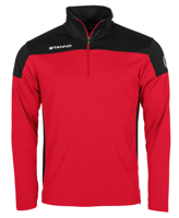 Stanno 408015 Pride 1/4 Zip Top - Red-Black - XL - thumbnail