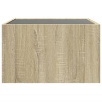 Salontafel met Infinity LED 50x50x30 cm sonoma eikenkleurig - thumbnail