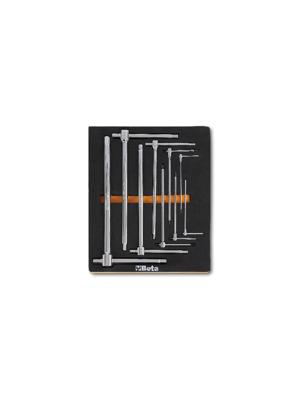 Beta Soepele voorgevormde inzetbakken met assortiment gereedschap M69 - 024500069