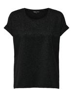 Only Onlmoster Glitter S/s Top Noos Jrs T-shirts Black - thumbnail