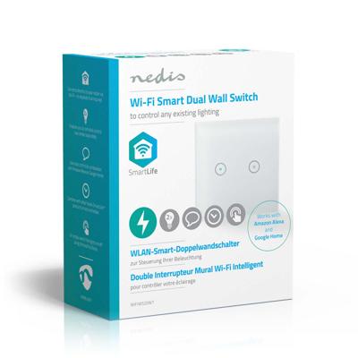 Wi-Fi smart lichtschakelaar | Dubbel Wi-Fi smart lichtschakelaar | Dubbel
