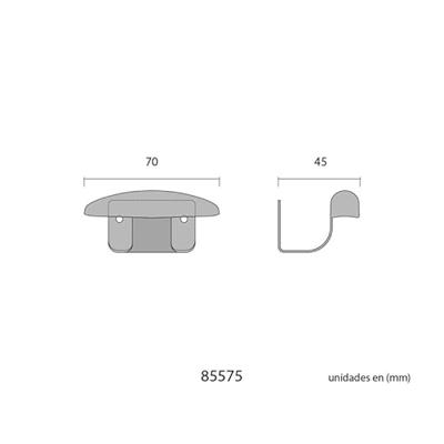 Deurhanger EDM 85575 Zwart Staal Kleding 2 Stuks