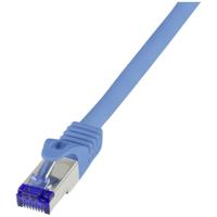 LogiLink C6A116S RJ45 CAT 6A S/FTP 20.00 m Blauw 1 stuk(s) - thumbnail