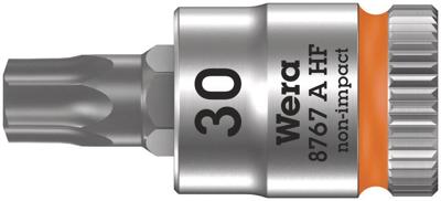 Wera 8767 A HF TORX® Zyklop Bit/dop-combinatie met 1/4" Aandrijving met Vasthoudfunctie, TX 30 x 28 mm - 1 stuk(s) - 05003369001 Wera 8767 A HF TORX® Zyklop Bit/dop-combinatie met 1/4" Aandrijving met Vasthoudfunctie, TX 30 x 28 mm - 1 stuk(s) - 05003369001