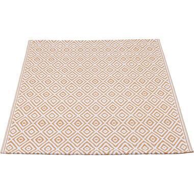 Binnen/buitenvloerkleed Diamond - terra - 90x150 cm