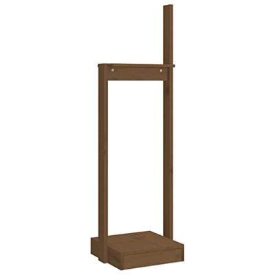 VidaXL Houtblokhouder 33,5x30x110 cm massief grenenhout honingbruin