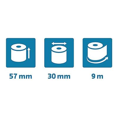 Telrol exacompta 57mmx9mx12mm safecontact therm | 20 stuks