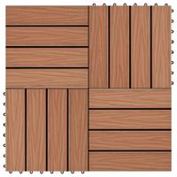 Terrastegels diep relif 30x30 cm 1 m HKC lichtbruin 11 st - thumbnail