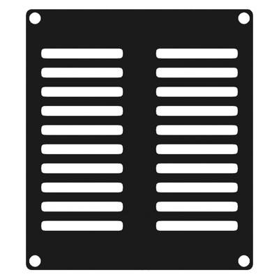 Caymon CASY202/B ventilatieplaatje staal, 2 modules breed voor CASY-chassis Caymon CASY202/B ventilatieplaatje staal, 2 modules breed voor CASY-chassis