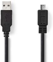 Nedis USB-Kabel | USB-A Male naar USB Micro-B Male | 480 Mbps | 3 m | 1 stuks - CCGB60500BK30 CCGB60500BK30 - thumbnail