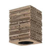 DIY lamphouders - Lamponderdelen - ø6 x 8.5 cm - E27 - Bruin - Vierkant - Ontworpen voor Hanglampen, Wandlampen - thumbnail