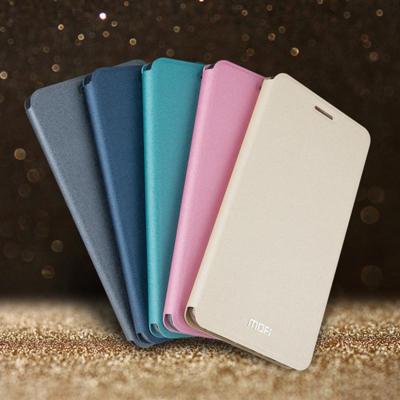 MOFI voor Huawei P20 Lite matte textuur schokbestendige horizontale Flip lederen draagtas met Holder(Gray)