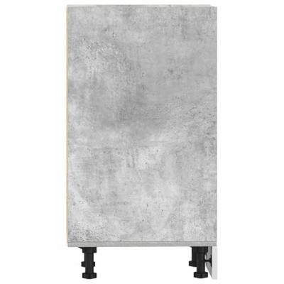 Onderkast 30x44,5x81,5 cm bewerkt hout betongrijs