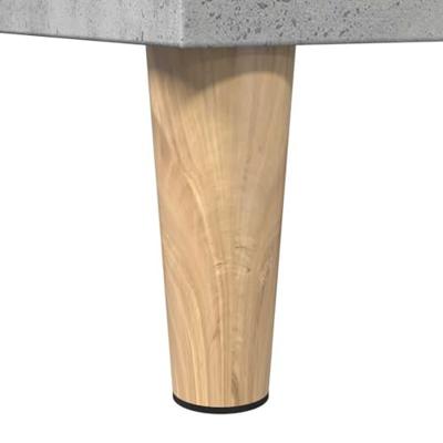 Badkamerkast 30x30x190 cm bewerkt hout betongrijs