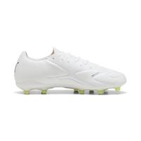 PUMA King 20 Match Gras / Kunstgras Voetbalschoenen (MG) Wit Felrood Neongeel - thumbnail