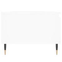 Salontafel 90x50x36,5 cm bewerkt hout wit - thumbnail