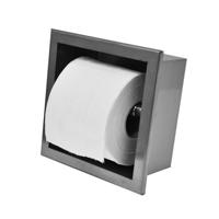 Inbouw Toiletrolhouder Wiesbaden RVS (zonder Klep) - thumbnail