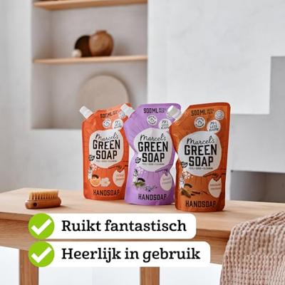Marcel&apos;s Green Soap Handzeep sinaasappel & jasmijn 500ml navulzak - thumbnail
