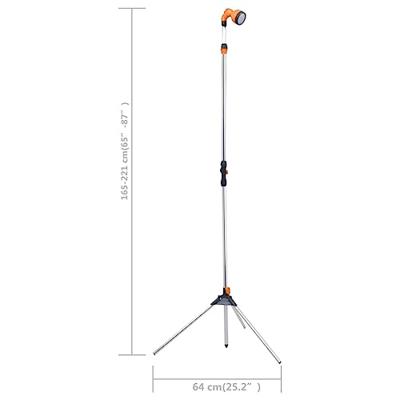 VidaXL Buitendouche met statief 221 cm aluminium - thumbnail