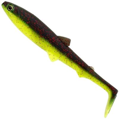 Westin BullTeez Shadtail 9,5cm Black/Chartreuse