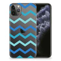 Apple iPhone 11 Pro | TPU bumper | Zigzag Blauw - thumbnail